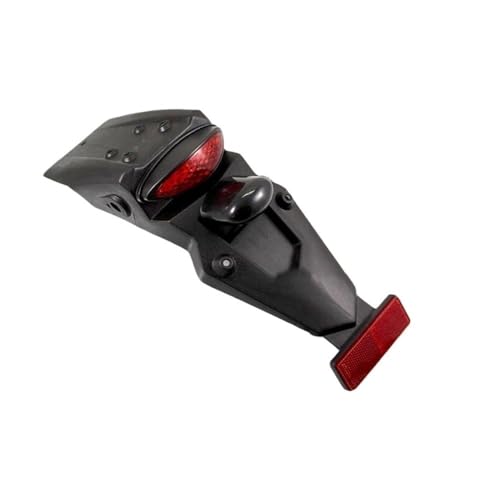 Feu arrière de moto 12V LED universel avec éclairage de plaque d'immatriculation intégré