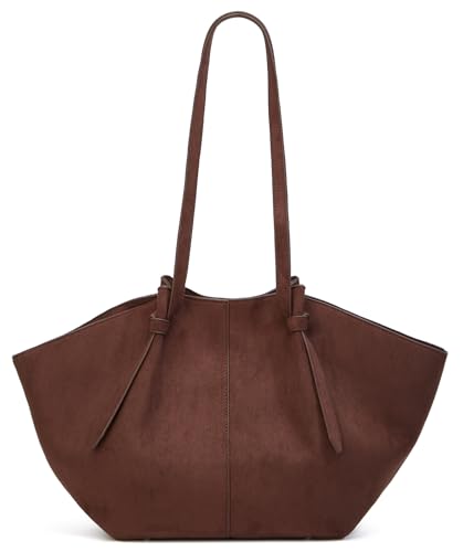 Image of Slouchy Suede Tote Bag Women Crossbody Hobo Shoulder Purses Travel Handbags