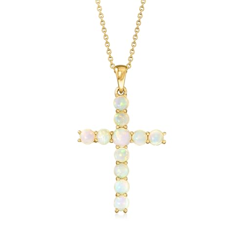 Ross-Simons Ethiopian Opal Cross Pendant...