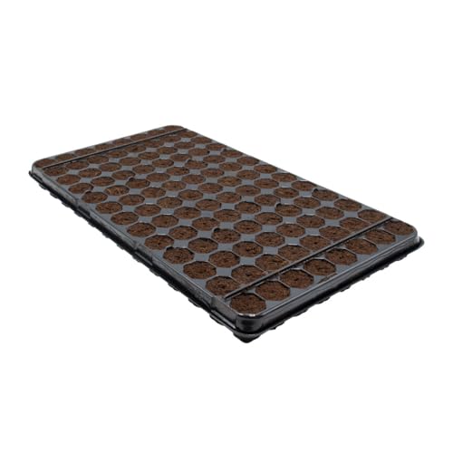 Plug Life Plateau de propagation de tourbe – 104 cellules, pour faire pousser des graines, des boutures et des cultures de tissus, fournit 3 semaines de nutriments