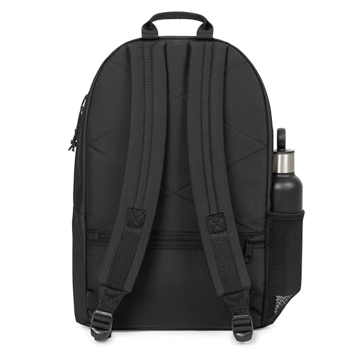 Image of EASTPAK Padded Double - 24L Squared Backpack with Dual Front Pockets, 13 inch Laptop Sleeve, Bottle Holder & Padded Straps, Black