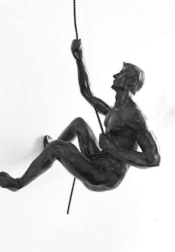 image for Haute Collage 5X Large Antique-Silver Climbing Abseiling Hanging Ornam