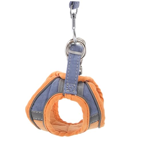 SUPVOX Cat Harness Reflective Leash Breathable for Cats Puppy Harness Stainless Steel Hook Design