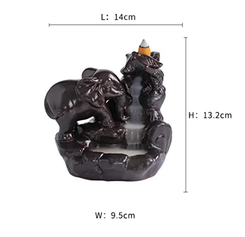Brûleur d'encens éléphant en céramique de style européen