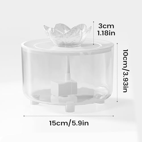 Fuente automática para gatos, dispensador de agua USB 2L miniatura 2