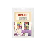 Gelli Arts Border Printing Kit – 4'x6' Gel Plate and Placement Tool, Reusable Monoprinting Pack for Home Art, Handmade Cards, Postcards, & Scrapbooking, Ideal Printmaking Supplies for DIY Crafts.
