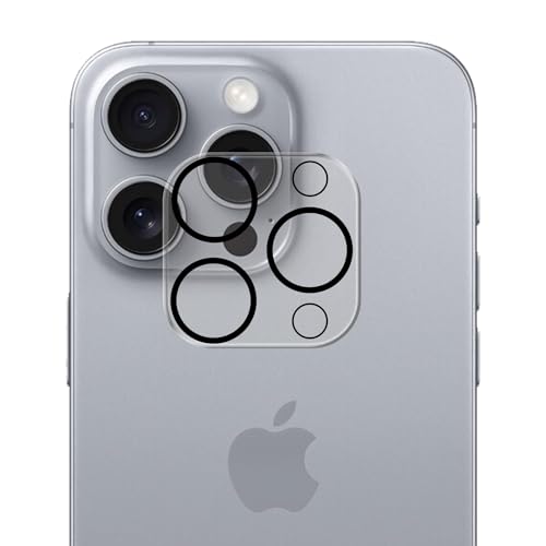 Image of Xmon Back Camera Lens Protector for iPhone 16 Pro Premium Camera Glass Protector Guard, Anti-Scratch, Ultra-Clear, Easy Installation