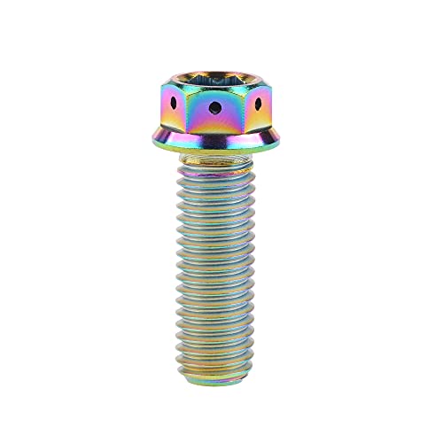 Vis à tête hexagonale M10x30 mm multicolore pas 1,25 mm lot de 4