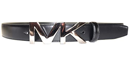 Michael Kors Mens MK Logo Belt Black (34)