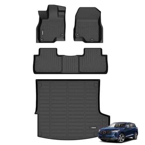 ANBINGO Floor Mats & Cargo Liner for 2019-2025 Acura RDX Base/Technology Package/A-Spec Package/Advance Package/A-Spec Advance Package/PMC Edition All Weather TPE Automotive Floor Liners