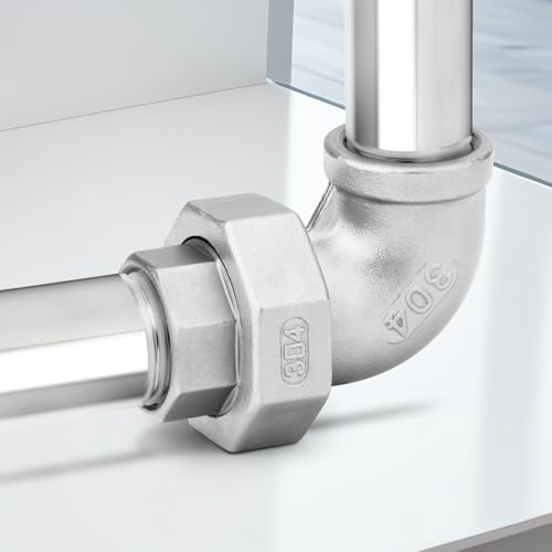 Codo de 90 grados acero inoxidable 304 unión de tubería hembra BSP 1/2 7
