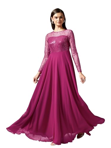 Robe maxi pour femme vert foncé unie vêtement long chic et tendance