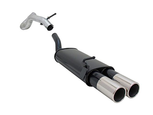 Novus Sportauspuff Endschalldämpfer Gruppe N A2752E90 mit Endrohr 2 x 90mm