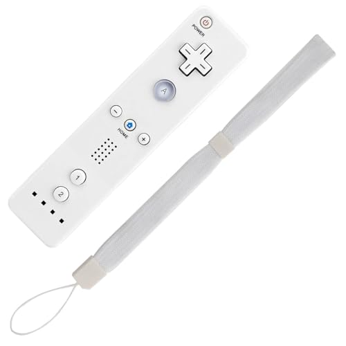 REY Correa de Mando Remote para Nintendo Wii y Wii U, Color Blanco, Agarre Muñeca