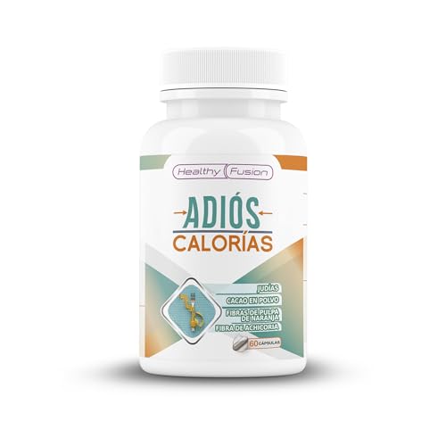 Healthy Fusion ADIÓS CALORÍAS | Bloqueador de Hidratos de Carbono y grasas | Quemegrasas, adelgazante | Reduce el apetito | Quema la grasa localizada | Carb & Fat Blocker | 60 Cáps