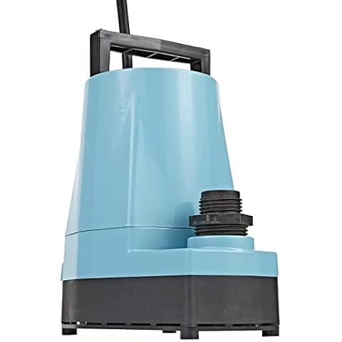 Little Giant 5-MSP 115-Volt, 1/6 HP, 1200 GPH Aluminum Manual Utility Pump, 10-Ft. Cord, Blue, 505000 Cover