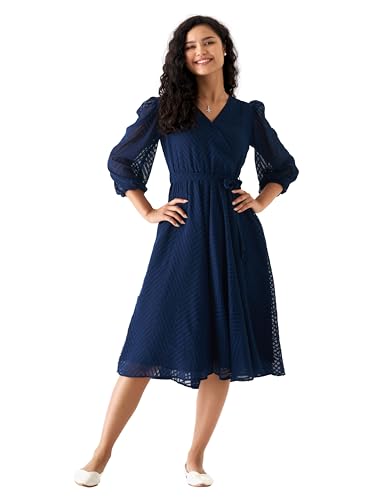 Image of AASK Women Fancy Plain & Solid Designer Dress for Women