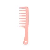 YEEPSYS Wide Tooth Comb for Curly Hair,Long Hair,Wet Hair,Detangling Comb, Hair Comb (Pink)