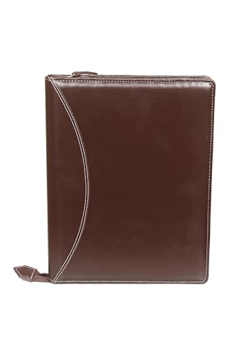 Image of Sukeshcraft PU Multiuse 25 File Sleeve for Documents, Certificates, FDRs | A4 Size Portfolio Document Holder for Office, Home, School & Sports Use (Grain Coffee Brown)