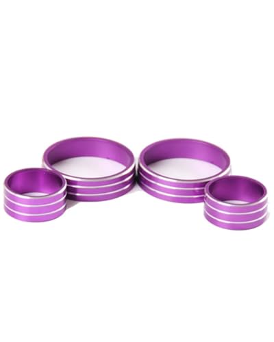 Temperature Adjustment Knob Air Conditioner Switch Knob Radio Button Decoration Climate Control HVAC (Purple)