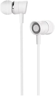 Hoco M37 - Auricolari con isolamento acustico per Samsung, iPhone, iPod, iPad, con controllo del volume e microfono bianco