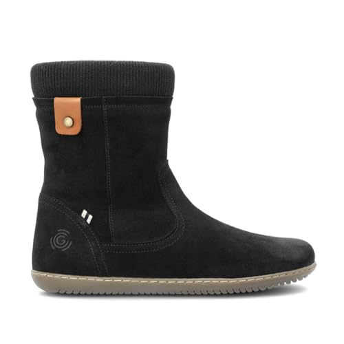 GROUNDIES Iceland Women - Winter Damen Barfußschuh/Barfußstiefel (black, EU...
