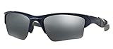 Oakley Men's OO9154 Half Jacket 2.0 XL Rectangular Sunglasses, Polished Navy/Black Iridium, 62 mm