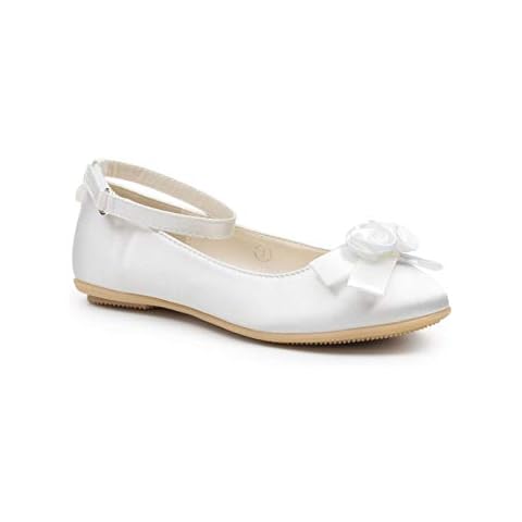 Paisley of London, Rosemary Shoe, Girls Formal Occasion Shoe, Party Shoe, Ivory, 5 UK Child Cover