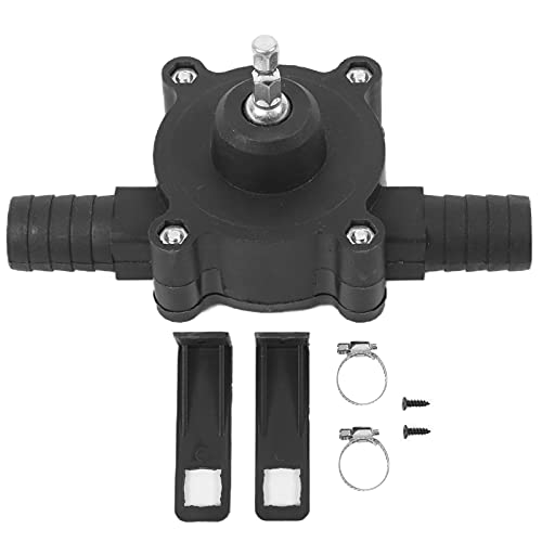 Bohrpumpe DC Pumpe Elektrische Bohrmaschine Pumpe Handbuch selbstprimierende Wassertransferpumpe Mikro -Abs Schwarz für Wasserübertragung und Flüssigkeitshandhabung