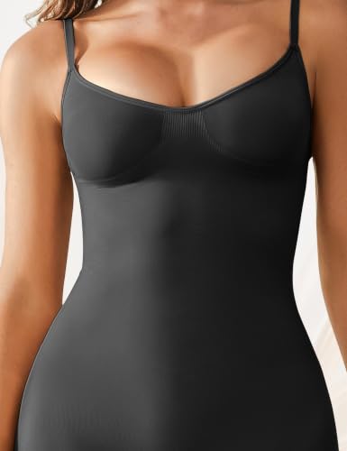 Image of Tummy Control Bodysuit for Women Capri Length Shapewear
