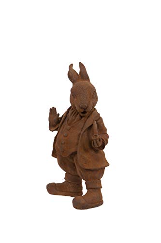 F&G Supplies Sculpture de jardin en fonte à froid représentant le lapin de Beatrix Potter. Cette charmante sculpture est pleine de caractère Cover