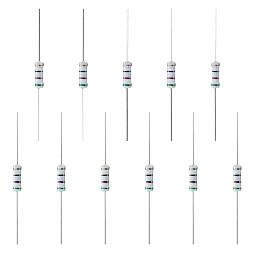 Fielect 70Pcs 51ohm Resistor 1W 5% Metal Oxide Film Resistors Axial Lead Flame Proof for DIY Electronic Projects and Experiments Tolerance