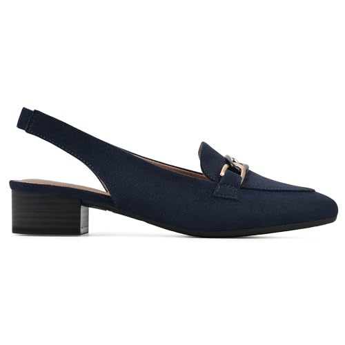 Image of WHITE MOUNTAIN Women's Boreal Low Block Loafer Heel
