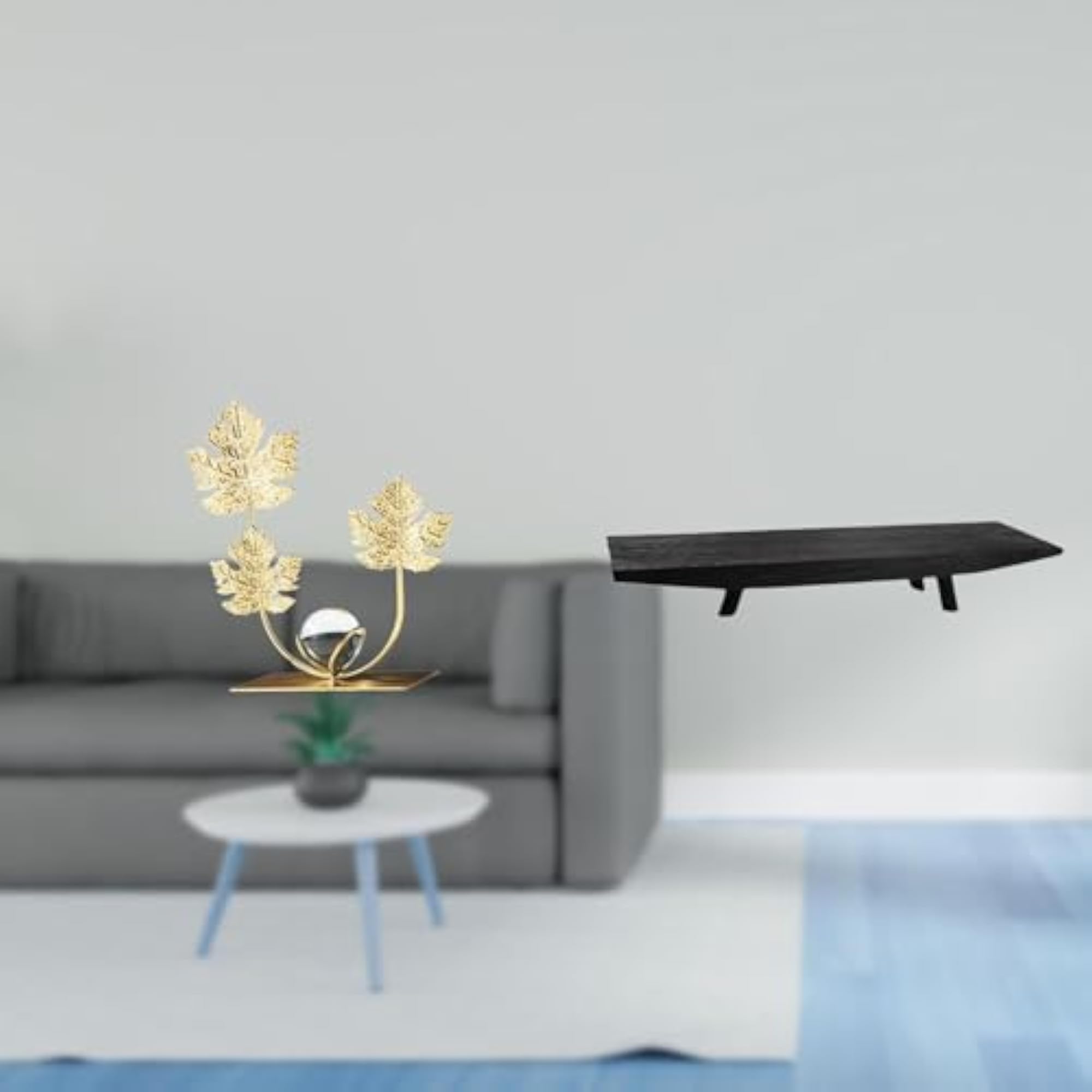 Leafy Sculpture Tray for Modern Home Decor