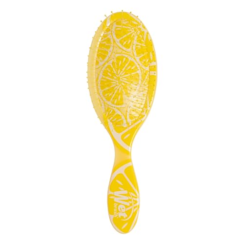 Wet Brush Original Detangler Lemon (Tutti Fruitti) Ultra-Soft IntelliFlex Bristles Glide Through Tangles Detangling Hair Brush All Hair Types (Wet & Dry) Women & Men Limited Edition