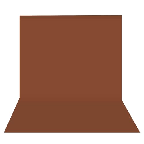 Image of HomeArt 8x14 Feet Brown Backdrop for Photography, Chroma Key Virtual Background Sheet for Photography Zoom Meeting, Cloth Curtain for Video Studio Streaming Gaming Photoshoot