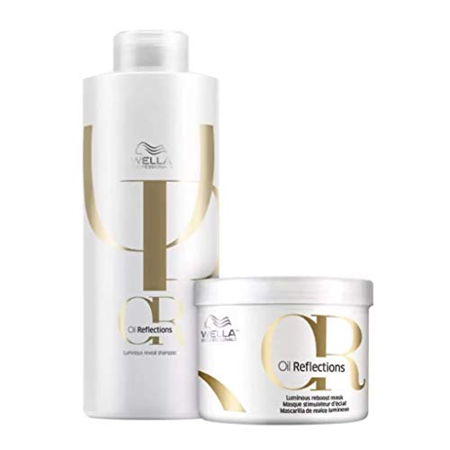 Kit Wella Professionals Oil Reflections - Shampoo 1000ml + Máscar...