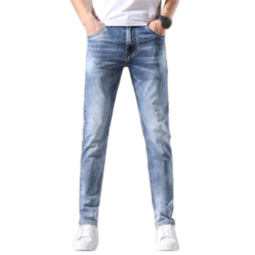 Jeans Homme Stretch avec Poches et Denim Plissé Flexible