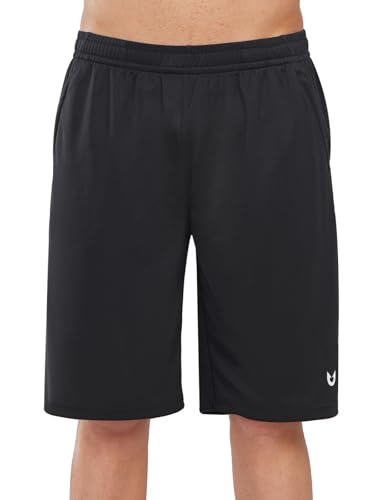 NORTHYARD Men's 10" Athletic Basketball Shorts with Zipper Pockets Quick Dry Lightweight Running Workout Gym Tennis Shorts4