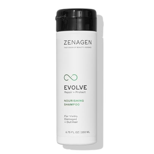 ZENAGEN Evolve Repair + Protect Nourishing Shampoo (Unisex) | Repairs & Strengthens Damaged Hair, Promotes Thicker Fuller Hair, Plant-Based, Color-Safe, Vegan, All Hair Types