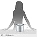 CONCORD Stainless Steel Stock Pot with Glass Lid (Induction Compatible) ((10 QT)