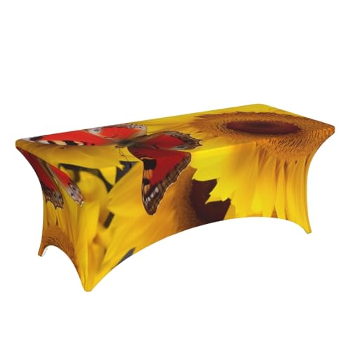 Nappe extensible pour buffet de jardin motif champêtre soleil