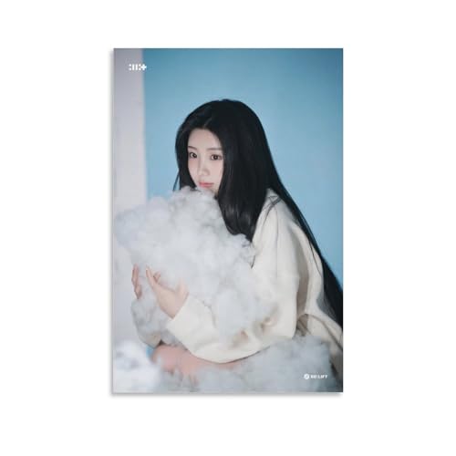 WONHEE ウォンヒ ILLIT アイリット SUPER REAL ME Behind 学生キャンバスポスター寝室の装飾スポーツ風景オフィスルームの装飾ギフトキャンバスポスター壁アートの装飾リビングルームの寝室の装飾のための絵画の印刷 16x24inch