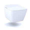 TOTO CT449CFG#01 SP Wall-Hung Contemporary Square-Shape Dual Flush 1.28 and 0.9 GPF Toilet with CEFIONTECT-CT449CFG, Cotton White