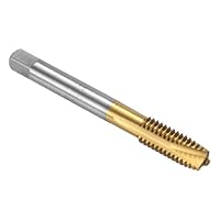 QUARKZMAN Maschine Gewindebohrer Spitze 3/8-24 UNF Spitzengewindeschneider HSS6542 Universelle und Hochwertige Gewindebohrer Titanbeschichtete Oberfläche - 1 Stück