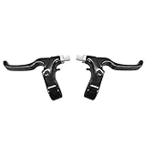 Positz 2-Finger Bicycle Brake Lever Set Alloy Universal Bike Setup for BMX, MTB, Fixie, Hybrid, City, Commuter and More