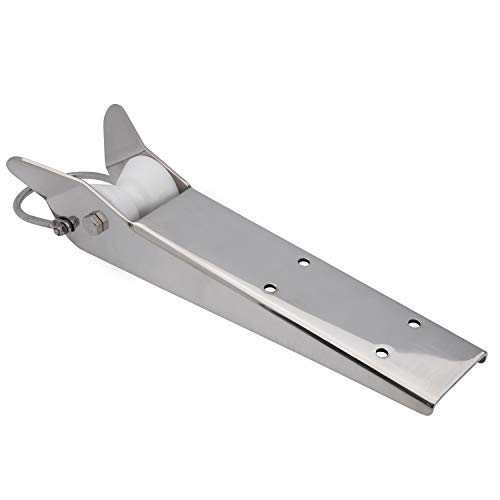 Lewmar Bow Roller For Fluke Anchors 5-12 Lbs, Stainless Steel Construction, Derlin Rollers, Measures 3-1/2" W X 15" L, Easy Installation, Mounting Hardware Not Included - 2020202333 #TOP25