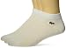 Lacoste Men's 3 Pack Jersey Ped Sock, Ra1163, White/White/White, 6