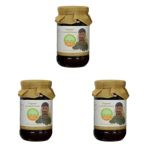 Image of MANGO TREE UTMT Under the Mango Tree Organic Certified Honey, 500 g - 100% Pure & Natural, Single Origin, No Additives and Ethically Sourced (Pack of 3)