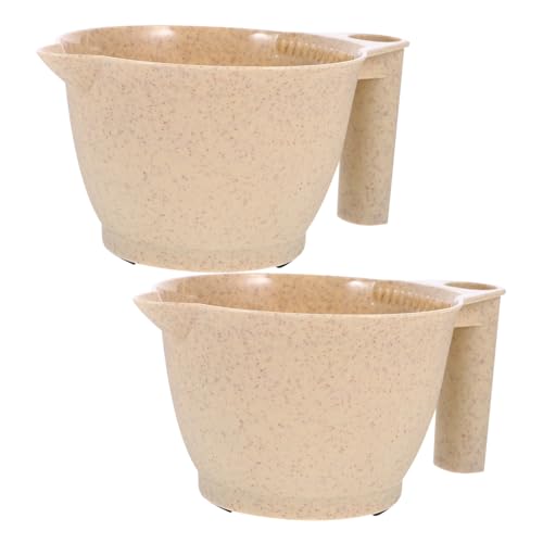 Cabilock 2 piezas Cuencos de Mezcla para Tinte de Cabello Cuencos Portátiles de Color Reutilizables y Duraderos para Salón de Belleza y Uso Doméstico Material PP Resistente